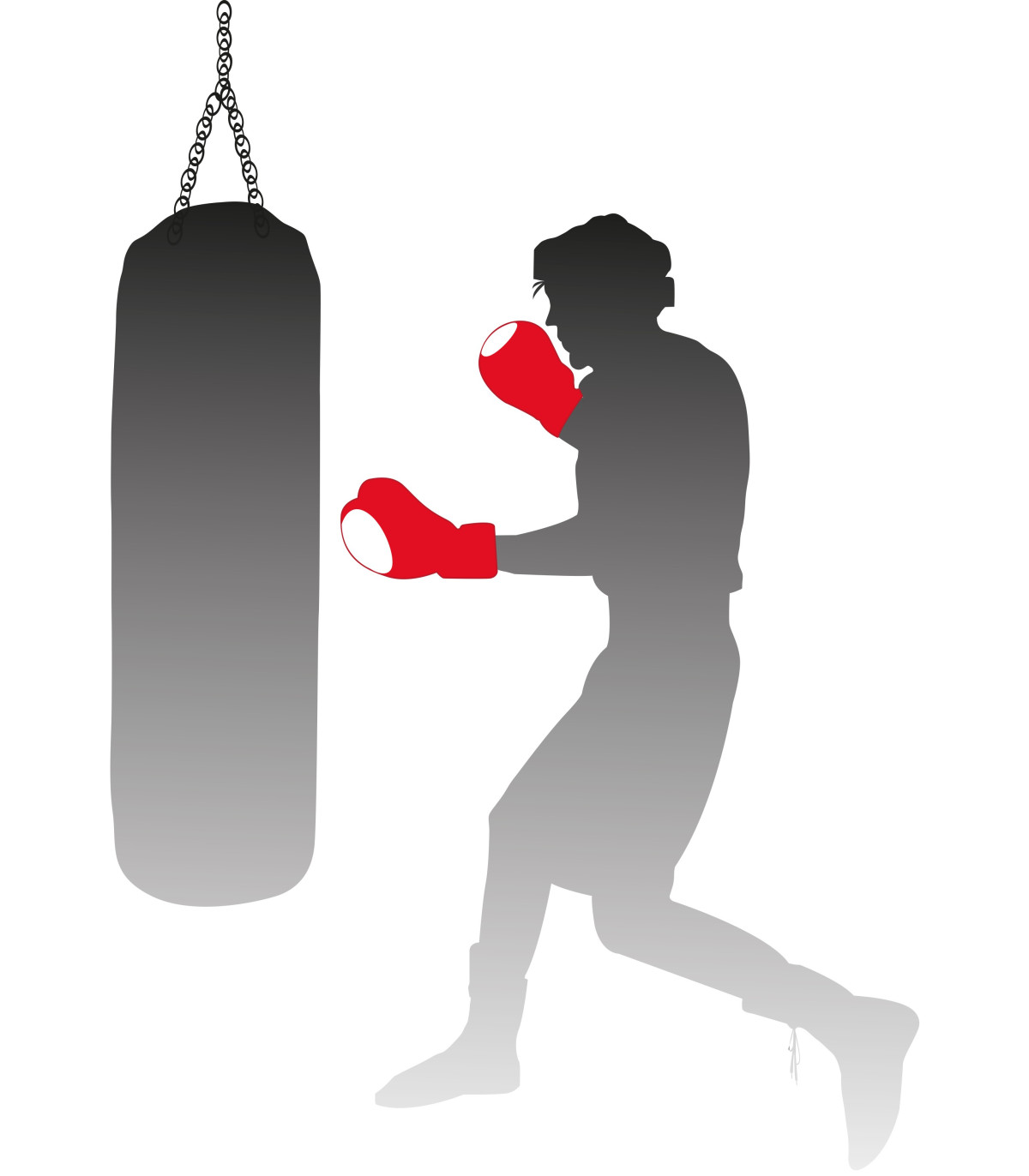 Gants de boxe avec zone de touche