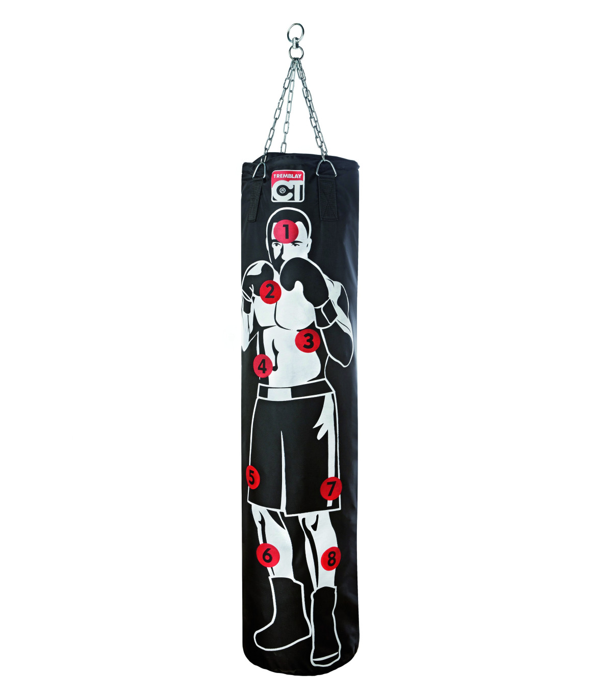 SAC DE FRAPPE NUMEROTE AVEC SILHOUETTE