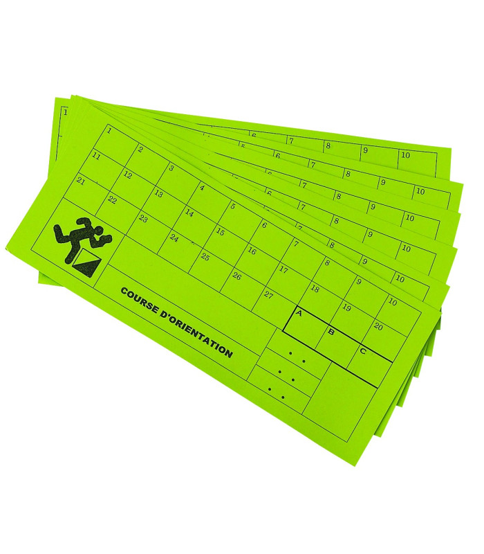 LOT DE CARTONS DE CONTROLE ORIENTATION