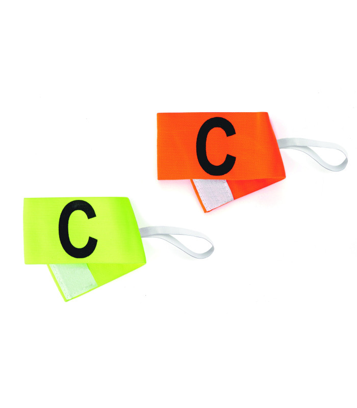 BRASSARD CAPITAINE VELCRO JAUNE OU ORANGE