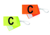 BRASSARD CAPITAINE VELCRO JAUNE OU ORANGE