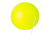 BALLON PAILLE 21 CM JAUNE