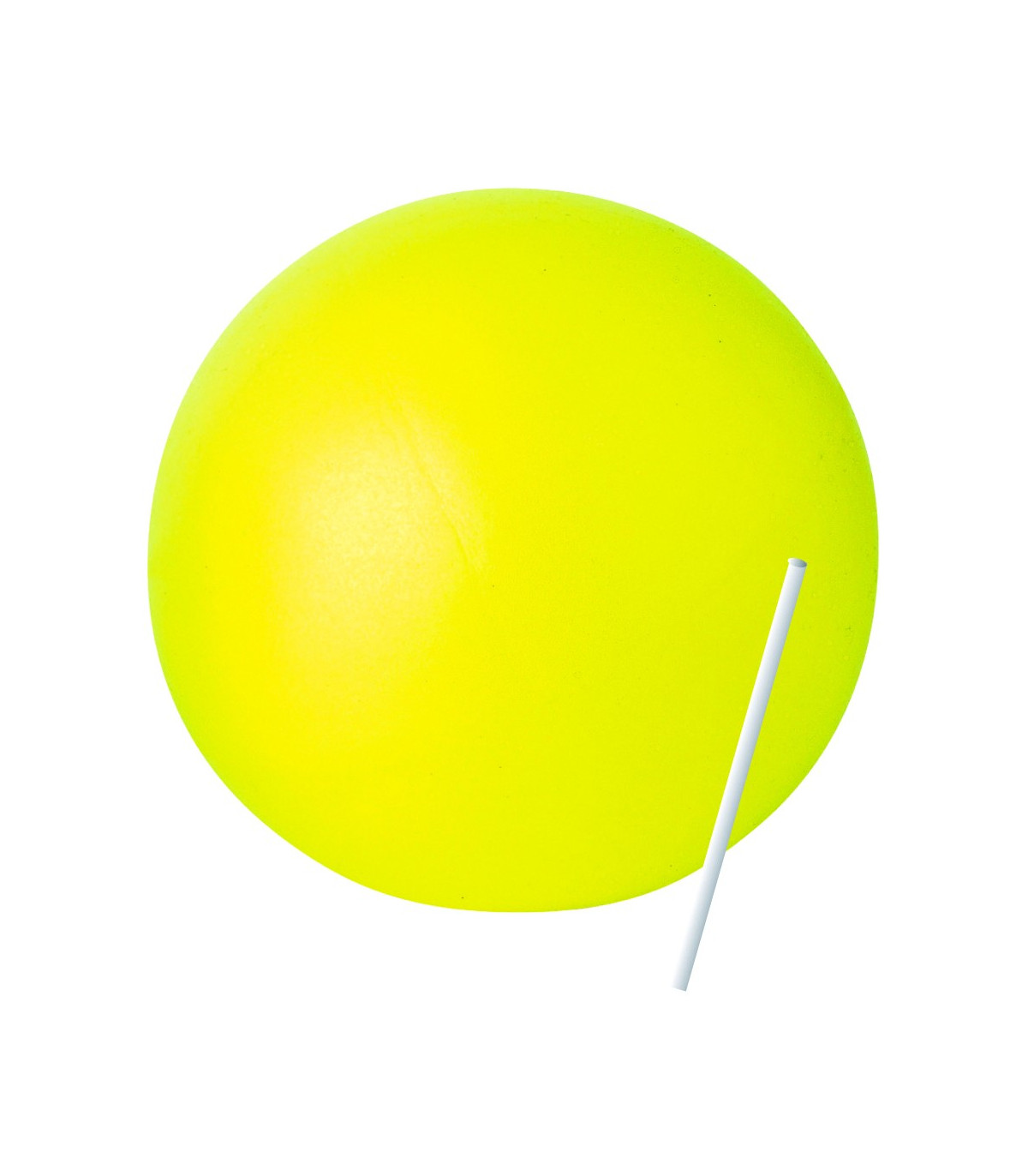 BALLON PAILLE 21 CM JAUNE