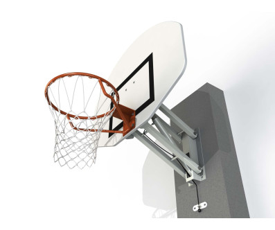 BUT DE BASKET MURAL REGLABLE DE 2.60M A 3.05M 