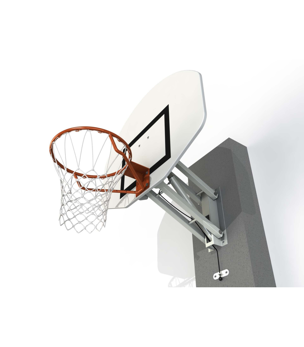 BUT DE BASKET MURAL REGLABLE DE 2.60M A 3.05M 