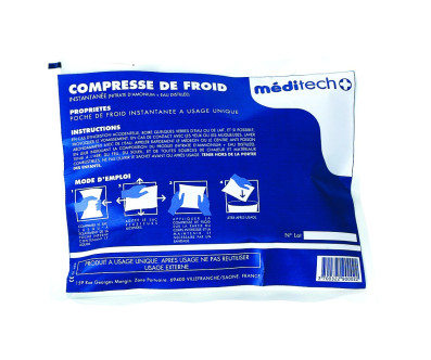 LOT DE 12 COMPRESSES DE FROID INSTANTANÉ