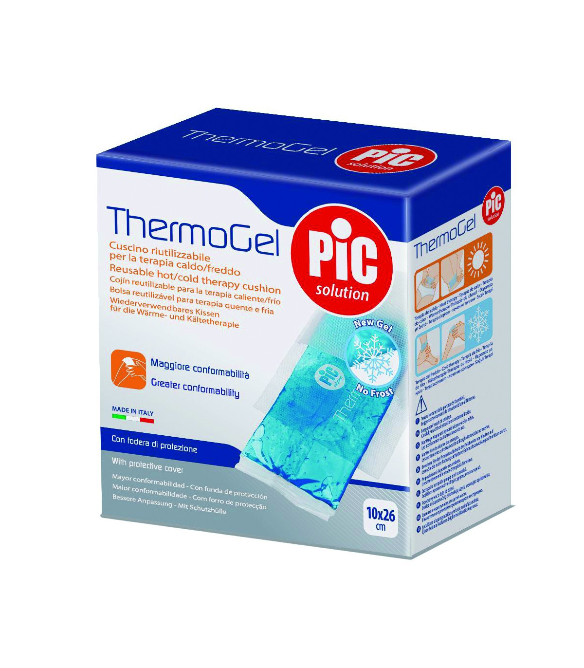 LOT DE 6 COMPRESSES CHAUD / FROID 10 x 10 CM