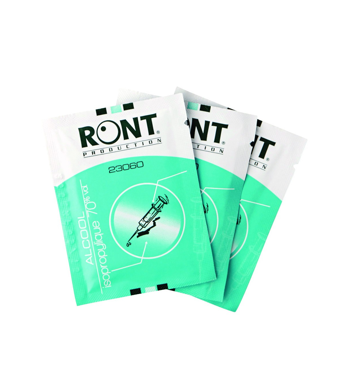 LOT DE 10 LINGETTES DESINFECTANTES AVEC ALCOOL