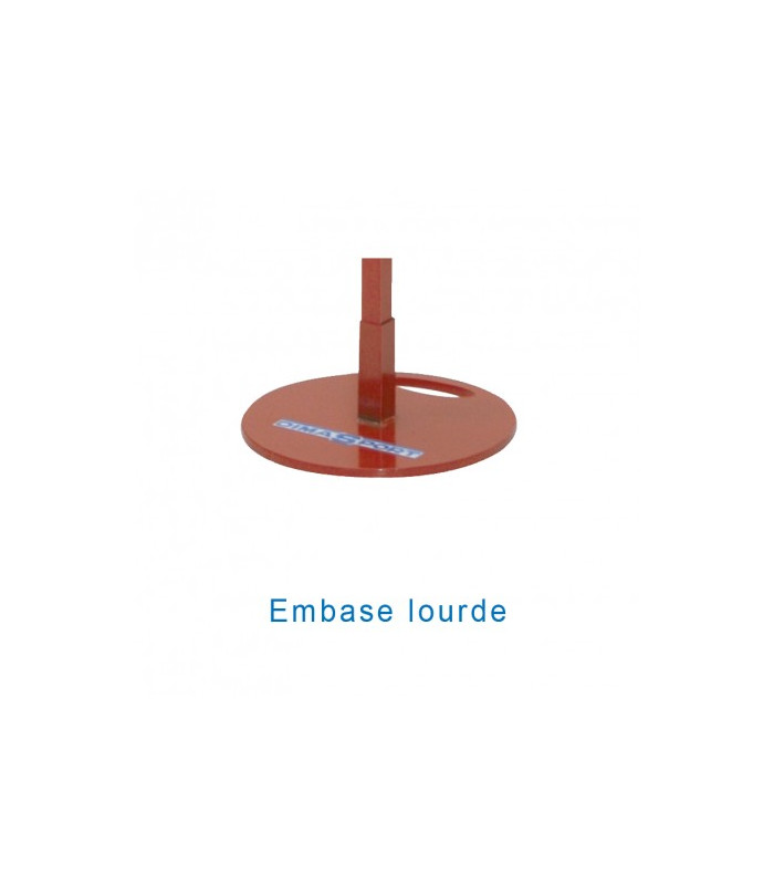 EMBASE POTEAU SAUT EN HAUTEUR AVEC DELFECTEUR