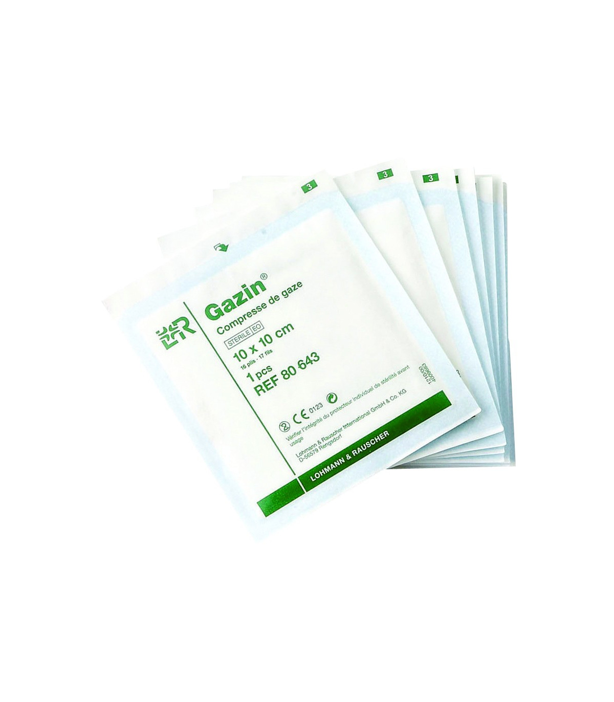 LOT DE 10 COMPRESSES DE GAZE