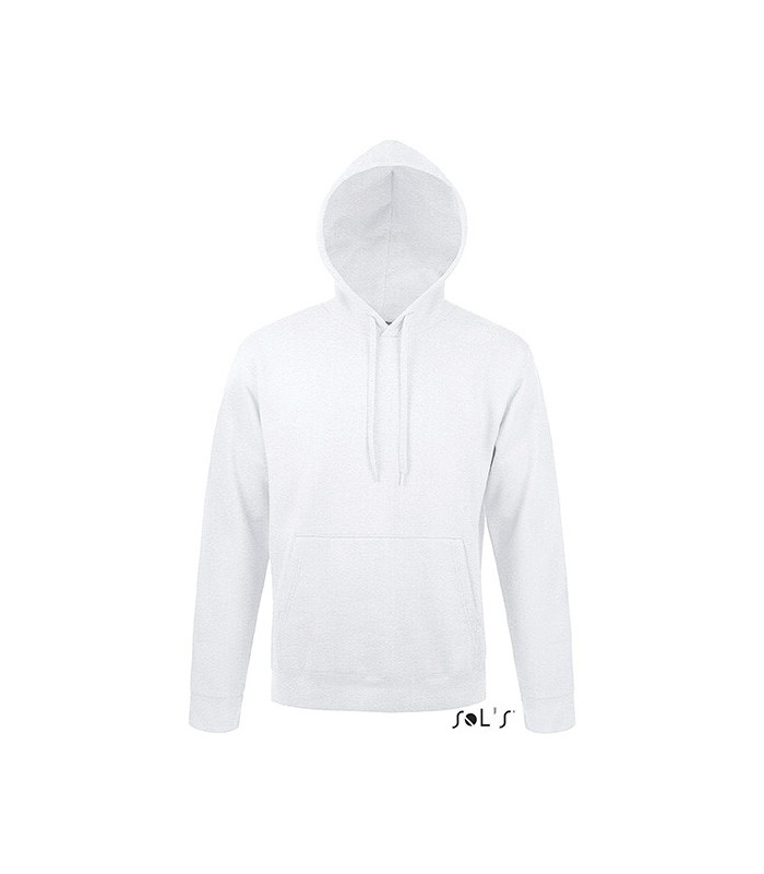 SWEAT-SHIRT CAPUCHE MIXTE MOLLETON 320 BLANC
