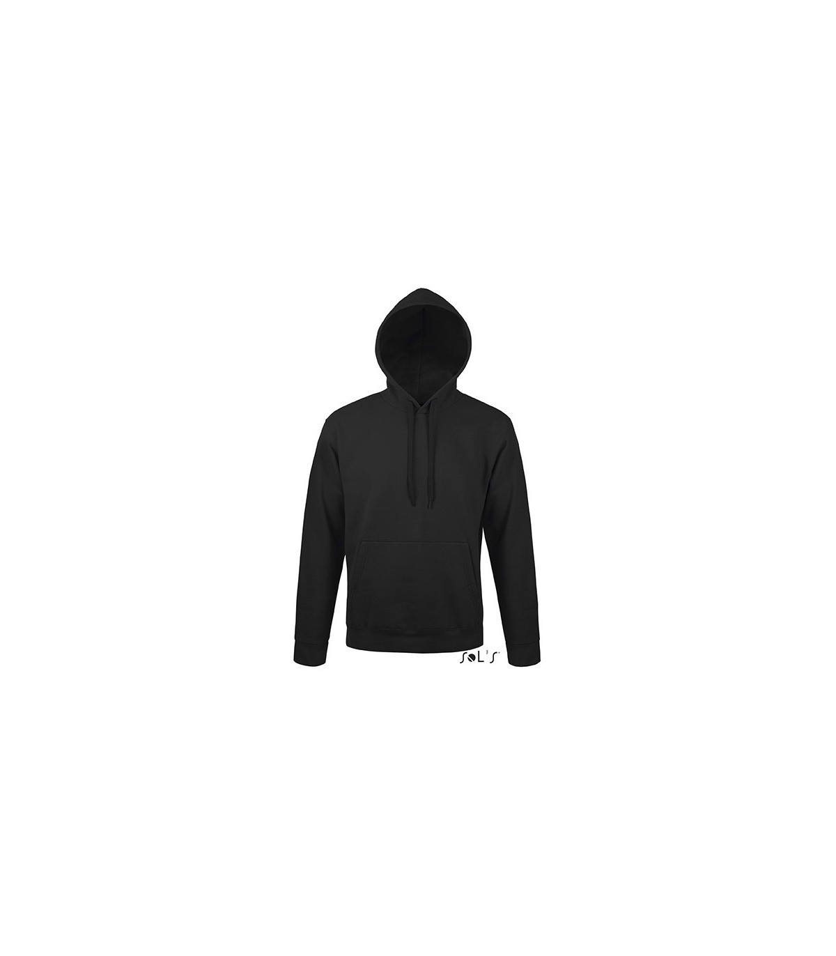 SWEAT-SHIRT CAPUCHE MIXTE MOLLETON 320 NOIR