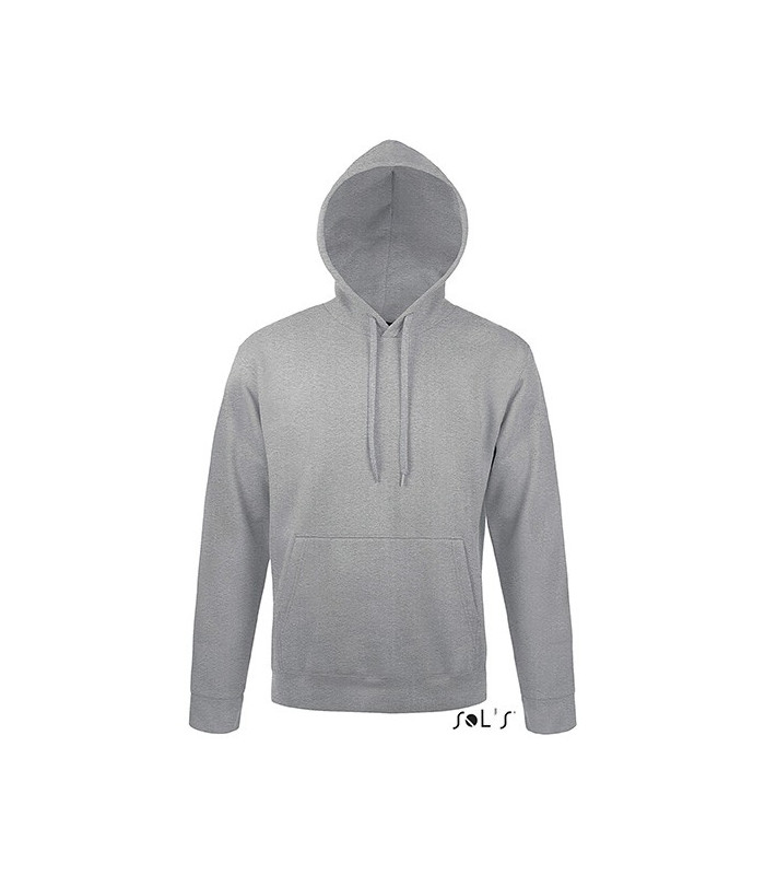 SWEAT-SHIRT CAPUCHE MIXTE MOLLETON 320 GRIS