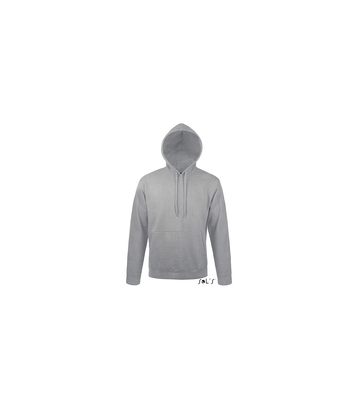 SWEAT-SHIRT CAPUCHE MIXTE MOLLETON 320 GRIS