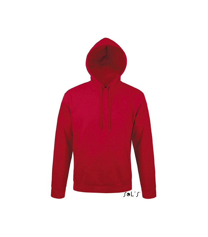SWEAT-SHIRT CAPUCHE MIXTE MOLLETON 320 ROUGE