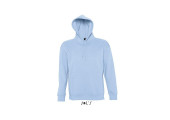 SWEAT-SHIRT CAPUCHE MIXTE MOLLETON 320 BLEU CIEL