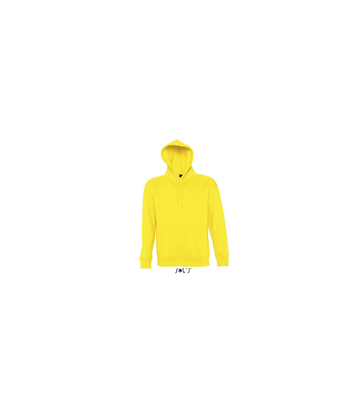 SWEAT-SHIRT CAPUCHE MIXTE MOLLETON 320 JAUNE