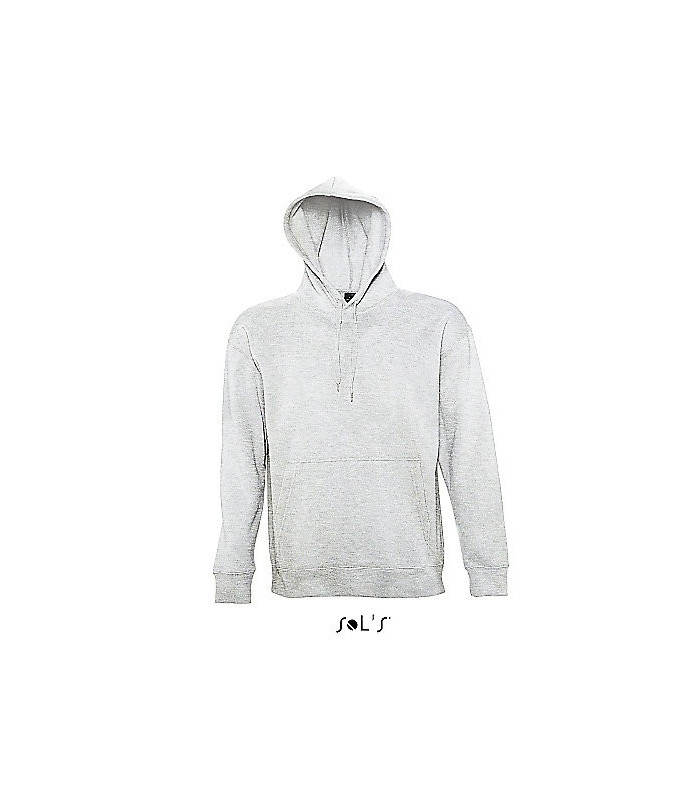 SWEAT-SHIRT CAPUCHE MIXTE MOLLETON 320 BLANC CHINE