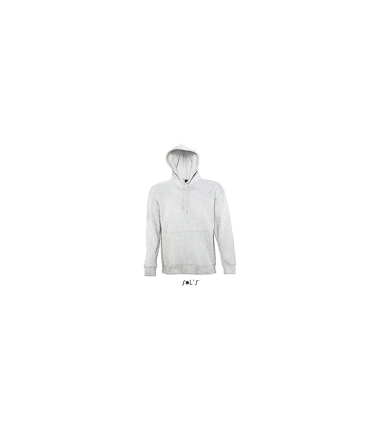 SWEAT-SHIRT CAPUCHE MIXTE MOLLETON 320 BLANC CHINE