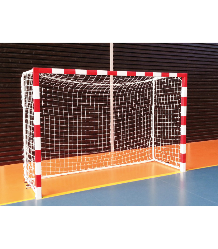 PAIRE DE BUTS HANDBALL COMPETITION ACIER AVEC BARRE STABILISATION