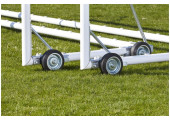 ROUES POSITION DEPLACEMENT BUT DE FOOTBALL A 11 TRANSPORTABLE AVEC LESTS