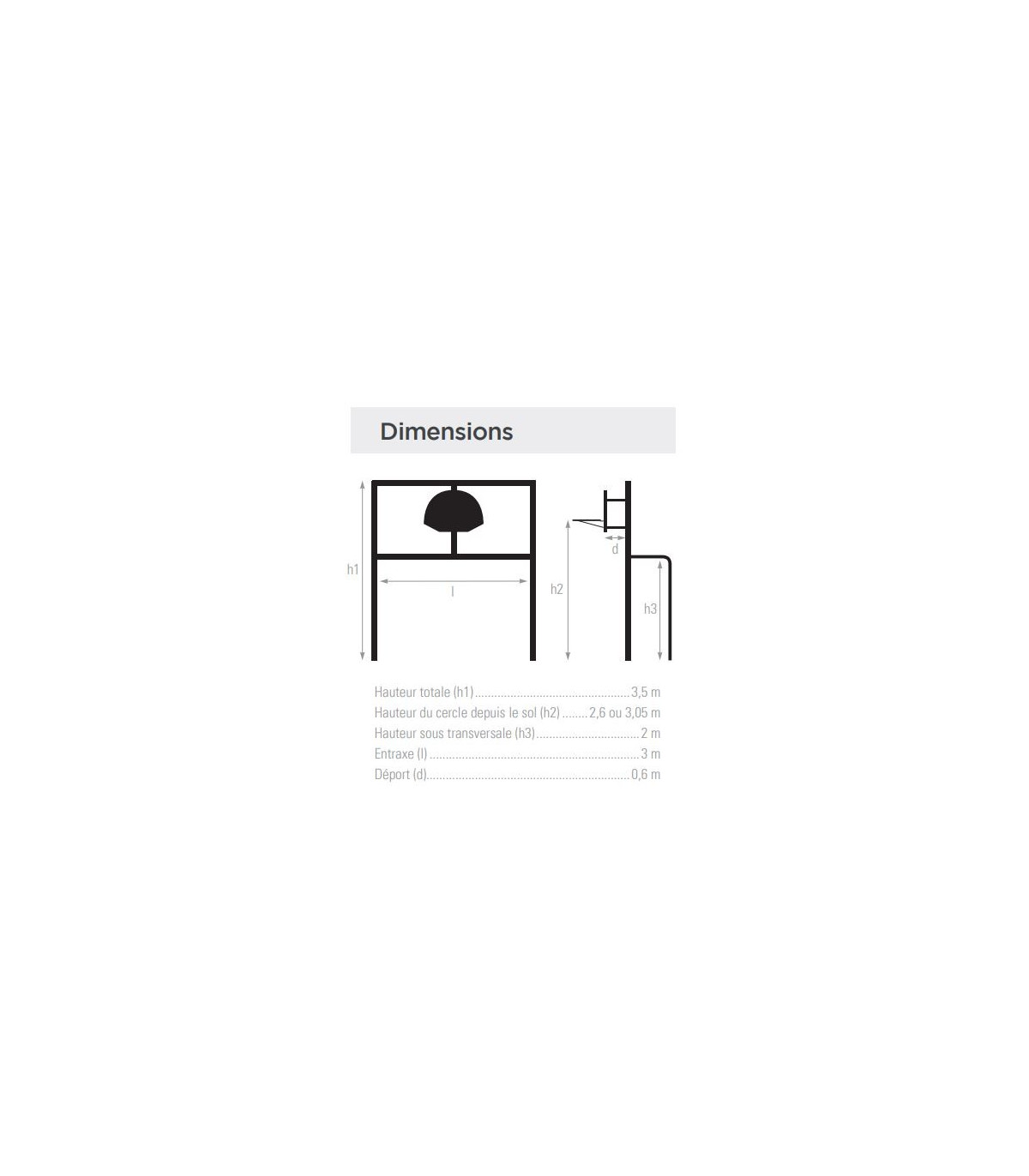 DIMENSIONS BUT MULTISPORT FOOT HANDBALL BASKET