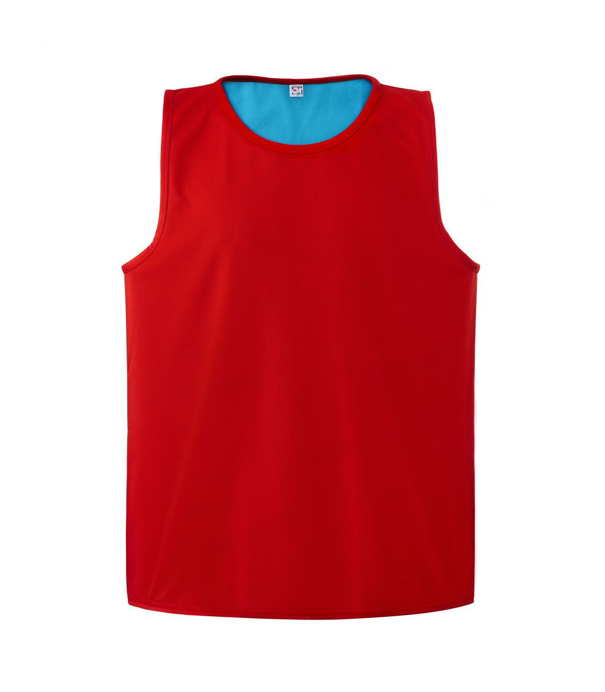 CHASUBLE RUGBY REVERSIBLE ROUGE ET BLEUE