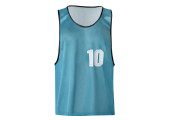CHASUBLE DE SPORT NUMEROTEE DE 1 A 10 VUE FACE