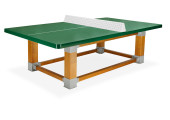 TABLE PING PONG OUTDOOR NATURA RESITEC HD 60 VERTE  FILET SECURI