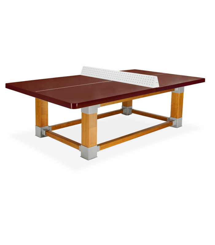 TABLE PING PONG OUTDOOR NATURA RESITEC HD 60 TERRE BATTUE  FILET SECURI