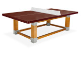 TABLE PING PONG OUTDOOR NATURA RESITEC HD 60 TERRE BATTUE  FILET SECURI