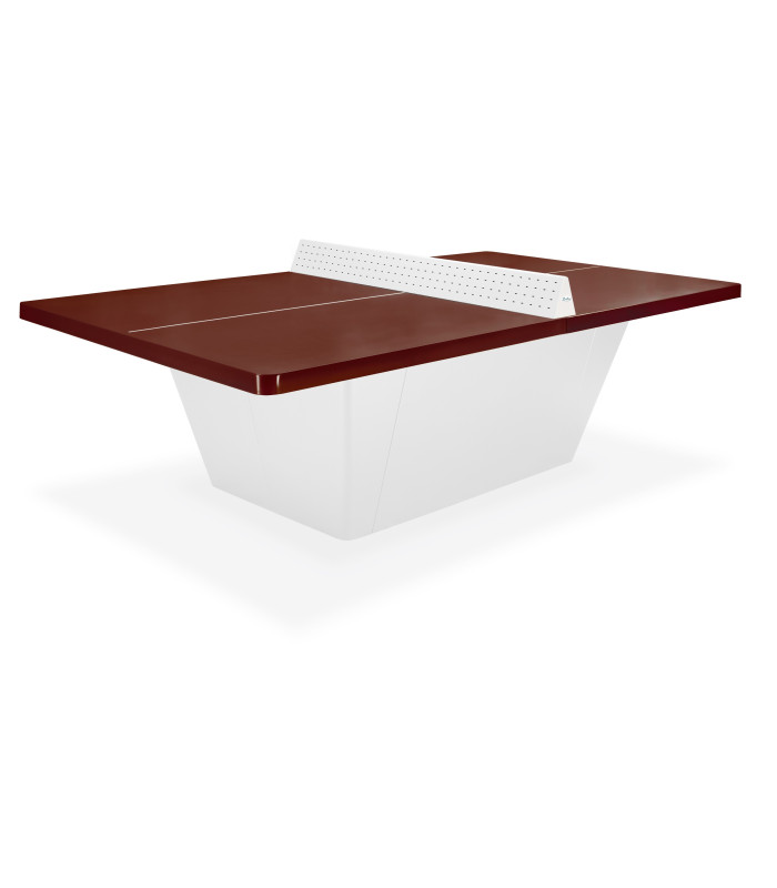 TABLE PING PONG OUTDOOR SQUARE RESITEC HD 60 TERRE BATTUE FILET SECURI