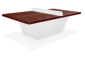TABLE PING PONG OUTDOOR SQUARE RESITEC HD 60 TERRE BATTUE FILET SECURI