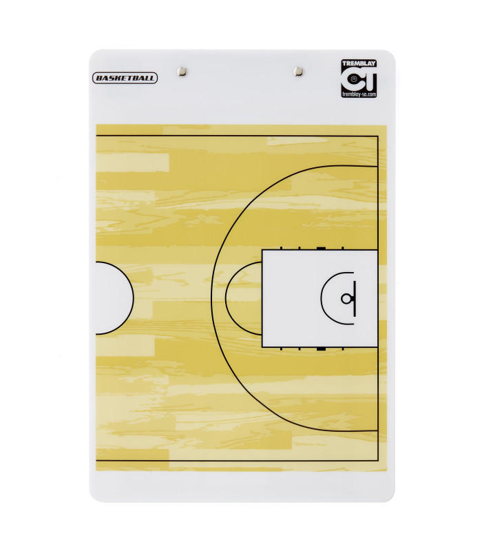 PLAQUETTE COACH BASKET DOS DEMI TERRAIN