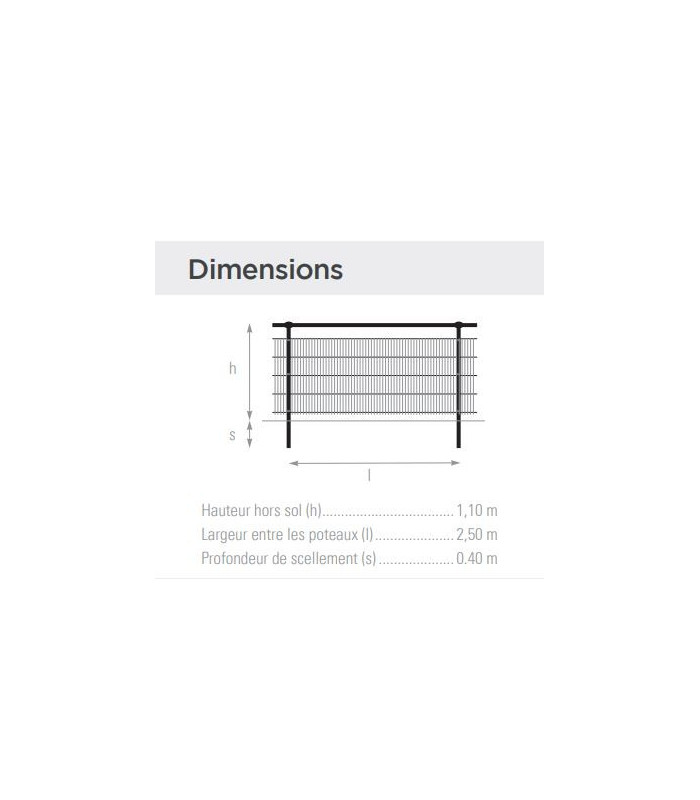 DIMENSIONS MAIN COURANTE TERRAIN DE FOOTBALL OU RUGBY