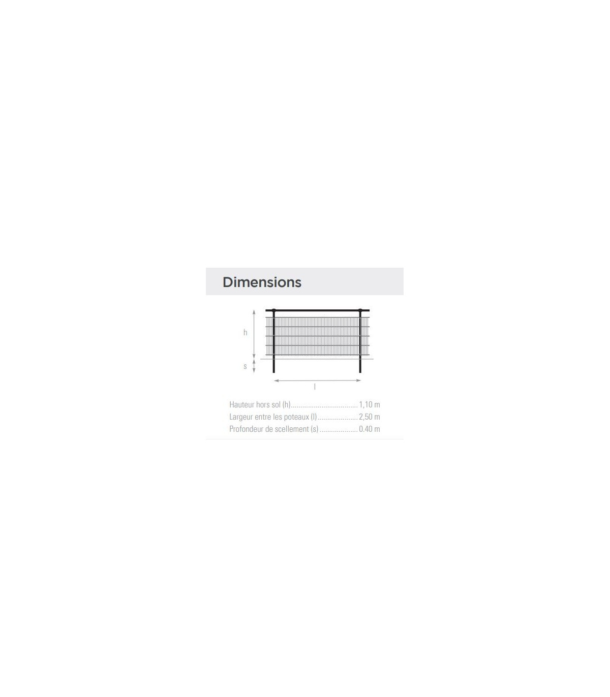 DIMENSIONS MAIN COURANTE TERRAIN DE FOOTBALL OU RUGBY