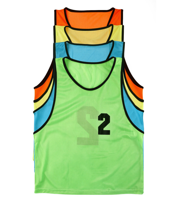 LOT DE 5 CHASUBLES DE SPORT NUMÉROTÉES DE 11 A 15