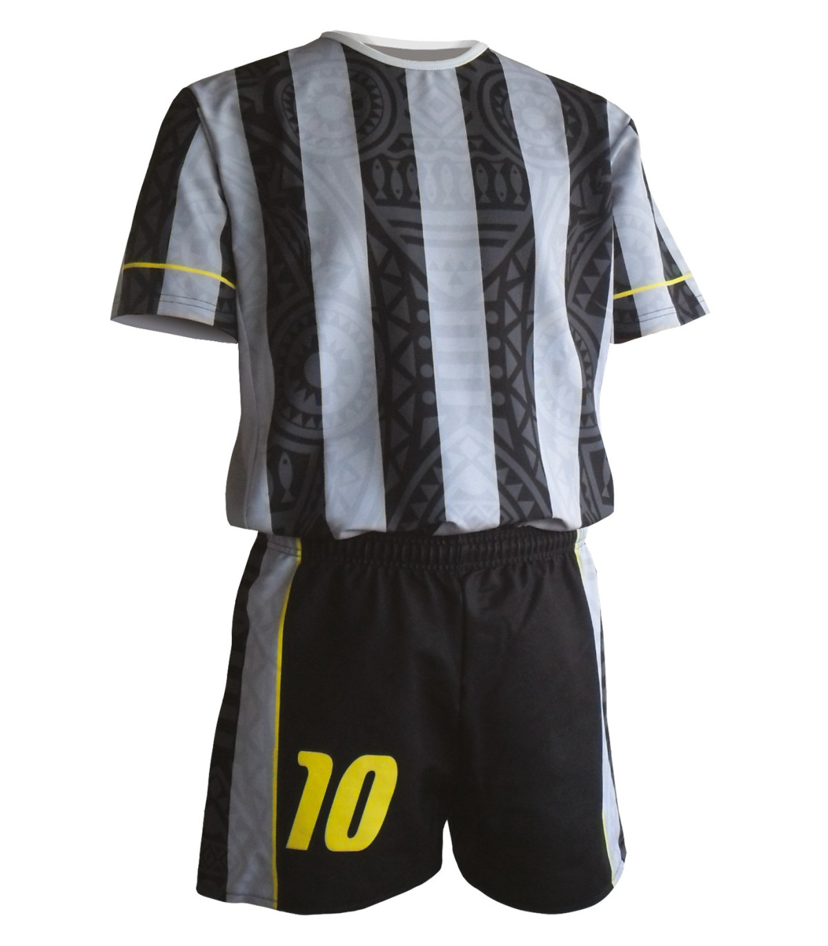 MAILLOT DE RUGBY CLUB SUBLIMÉ DESIGN VIKIDIA NOIR