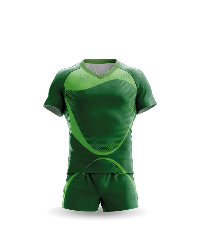 MAILLOT DE RUGBY CLUB SUBLIMÉ DESIGN GREEN
