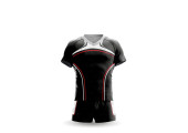 MAILLOT DE RUGBY CLUB SUBLIMÉ DESIGN BLACK