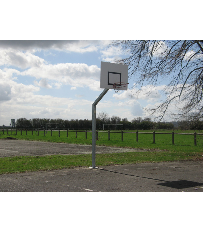 BUT DE BASKET EXTERIEUR DEPORT 1,2M PANNEAU RECTANGLE POTEAU CARRE BRUT