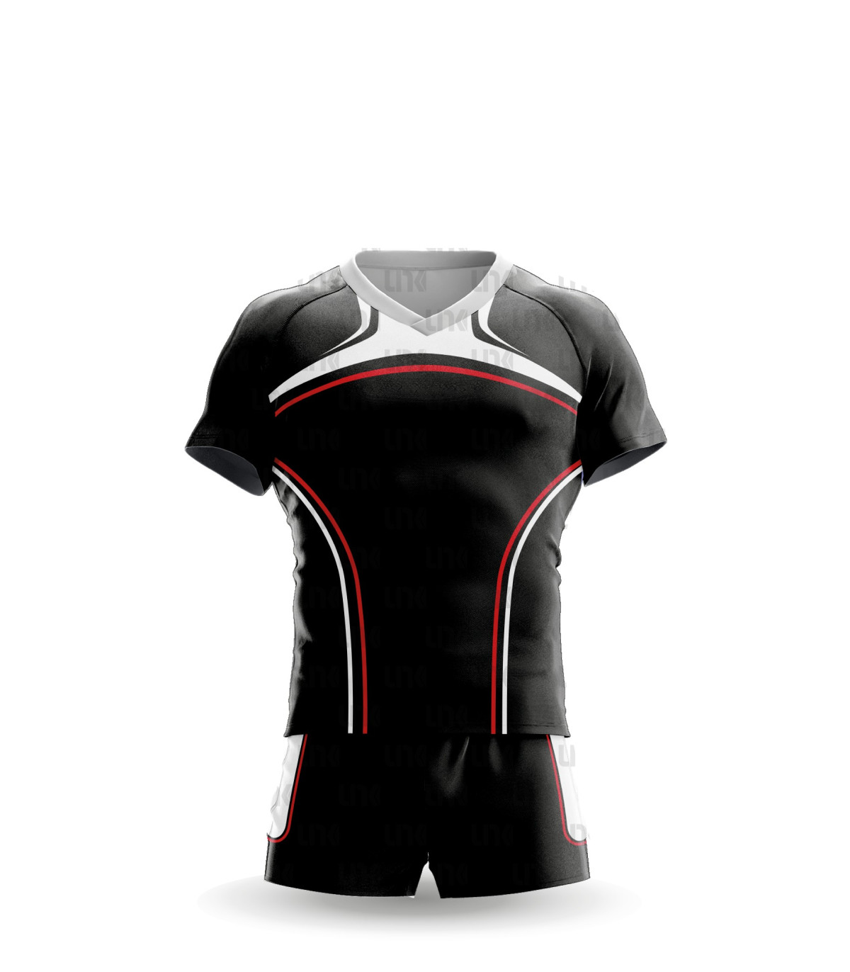SHORT  DE RUGBY CLUB SUBLIMÉ DESIGN BLACK