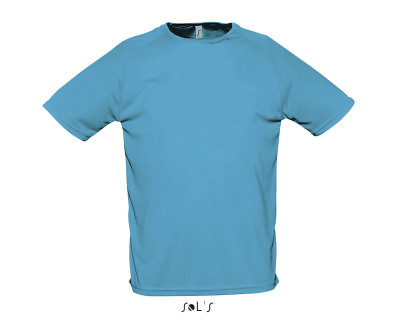 TEE SHIRT RESPIRANT SPORT HOMME BLEU AZUR