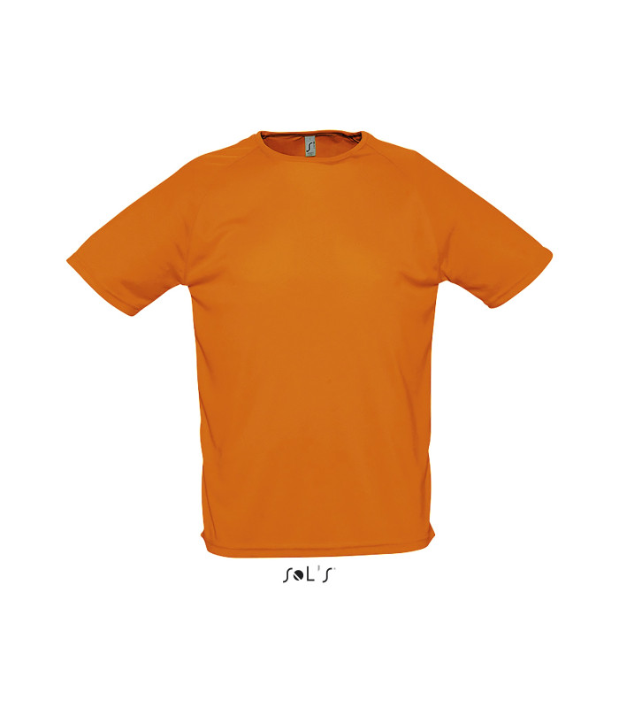 TEE SHIRT RESPIRANT SPORT HOMME ORANGE