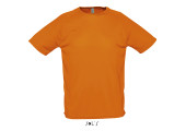 TEE SHIRT RESPIRANT SPORT HOMME ORANGE