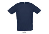 TEE SHIRT RESPIRANT SPORT HOMME BLEU MARINE