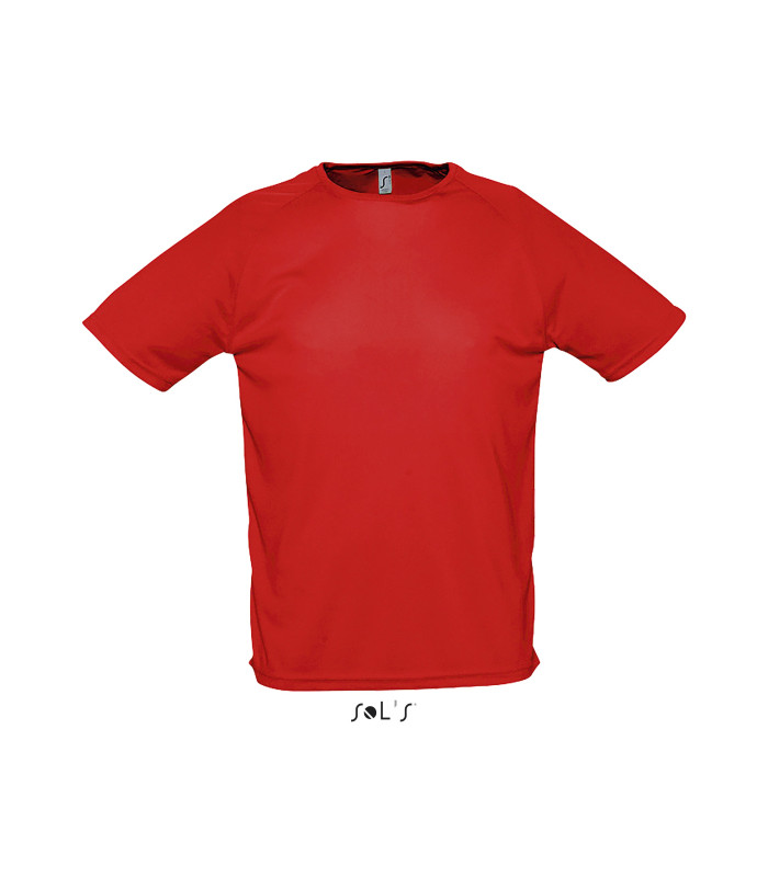 TEE SHIRT RESPIRANT SPORT HOMME ROUGE
