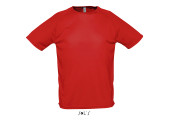 TEE SHIRT RESPIRANT SPORT HOMME ROUGE
