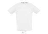 TEE SHIRT RESPIRANT SPORT HOMME BLANC