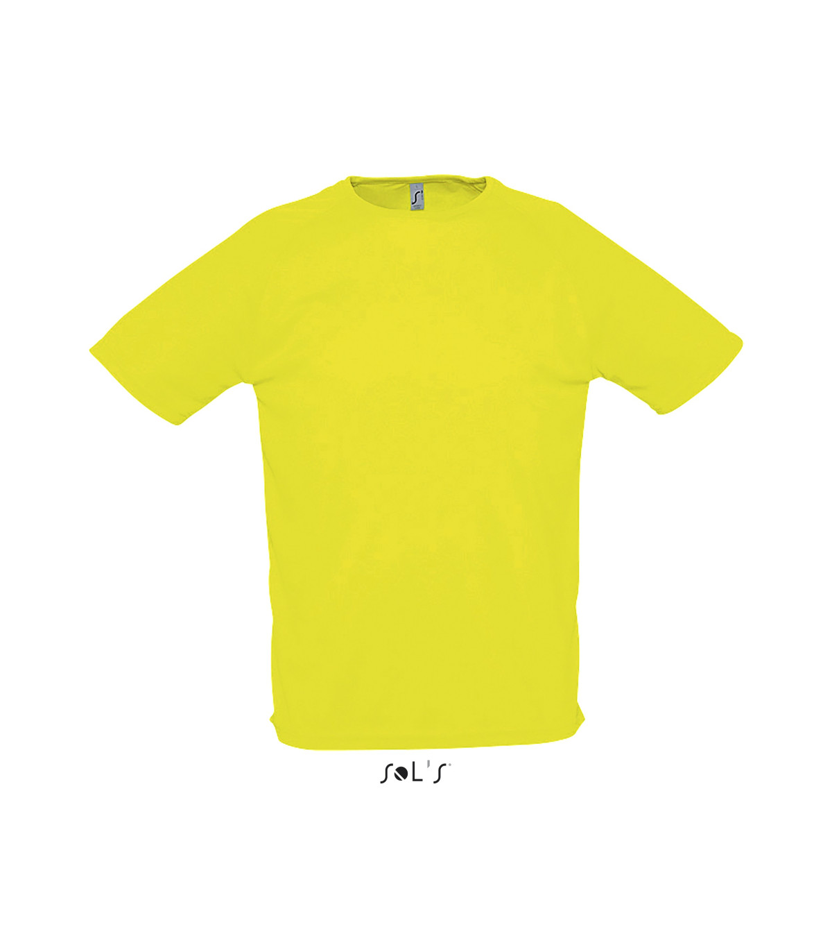 TEE SHIRT RESPIRANT SPORT HOMME JAUNE FLUO